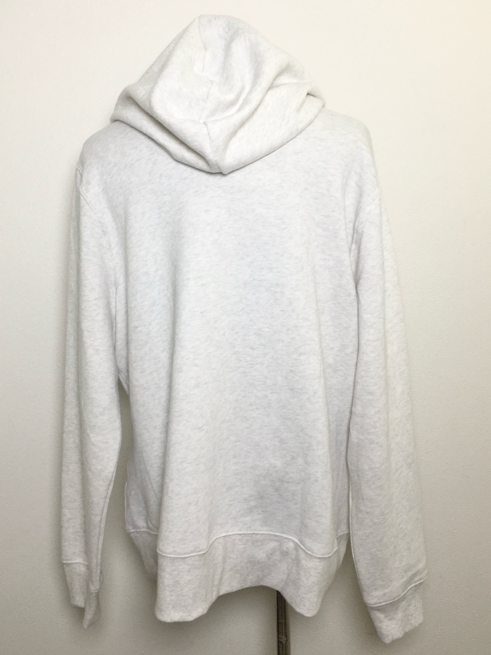Heather Light Gray Zip-Up Hoodie with Pink '1996' Detail - Picture 3 of 10